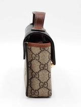 Gucci Padlock Bag In Gg Supreme Coated Canvas & Black Leather Fw0626orzdu