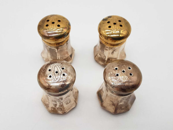 Cartier 0.925 Sterling Silver Mini Salt And Pepper Shakers Do0525lrxde