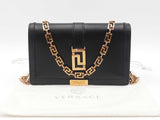 Versace Greca Goddess Mini Bag In Black Leather Fw0526crzdu