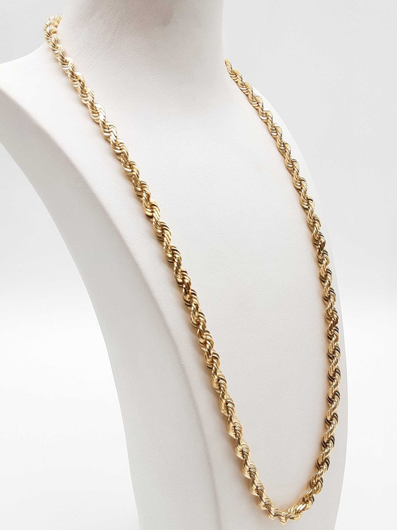 10k Yellow Gold 56.1g Rope Chain 24 In Do0125lexzde