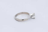 Approx. 0.5ctw Diamond Ring In 14k White Gold 2.1 Grams Size 4 Eb1024ocrsa