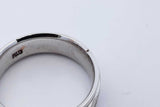 14k White Gold Wedding Band 5.8 Grams Size 8 Eb1025lixde