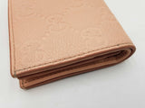 Gucci Small Bifold Wallet In Gg Supreme Peach Leather 0826lxzdu