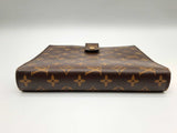 Louis Vuitton Brown Monogram Coated Canvas 6 Round Ring Binder Do0524rxzde