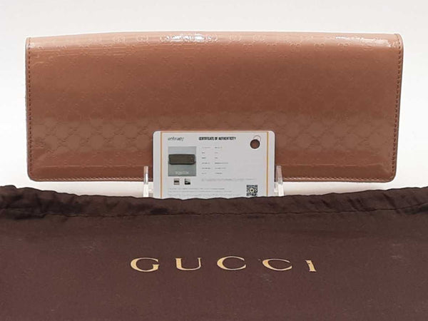 Gucci Patent Leather Pink Wallet Aa1225lrzsa