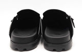 Mcm Monogram Black Leather Mules Size 46 Eb0725lcxsa