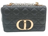 Christian Dior Caro Black Supple Cannage Calfskin 2021 Aa1025oxcrmia