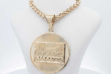 10k Yellow Gold Chain & Last Supper Pendant 22.2 Grams 23.5 Inch Eb0426lxxzsa