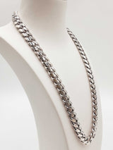 0.925 Sterling Silver 180.9 G Cuban Chain 22 In Do0425pixdu