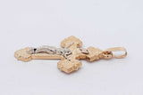 14k Yellow Gold Crucifix Pendant 2.1 Grams Eb0326lorsa