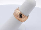 14k Yellow Gold Etched Scroll Coin-edge Ring 10.1 Grams Size 5.5 Fw0425wrzdu