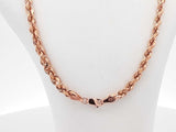10k Rose Gold 22 Grams Rope Chain 20 Inch Aa0226exzsa