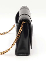 Balenciaga 2022 Hourglass Wallet With Chain In Black Leather Fw0o725pzxdu