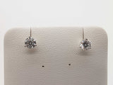 1.12 Cttw Lab Grown Diamonds 14k White Gold 0.8g Stud Earrings Do0726orxde