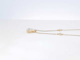1.46 Cttw Lab Created Pear Cut Diamond & 14k Yellow Gold Station Necklace & Cert 2.1 Grams 18 Inch Fw00126irxdu