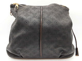 Louis Vuitton Selene Black Mahina Porforated Monogram Leather Bag Do0726irxde