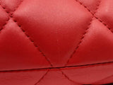 Balenciaga Quilted Red Leather Touch B. Shoulder Bag Eb1024wrxsa