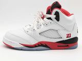 Jordan 5 Retro Og Fire Red Hq7980-101 Shoes Size 5.5 Y Aa0626izsa