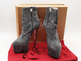 Christian Louboutin Suede Ankle Boots Gray Size 9 Aa0626lzxsa