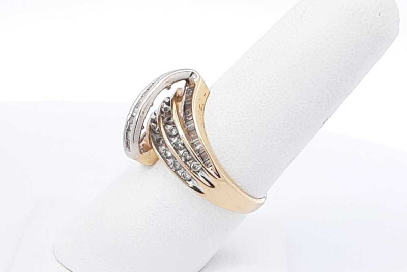 1.58ctw Diamond Ring In 14k Yellow Gold 5.1 Grams Size 7 Eb1025pxzdu