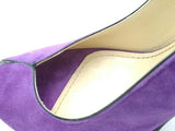 Yves Saint Laurent Tribute Mary Janes Purple Suede Pumps Size 37.5 Eb0926crsa
