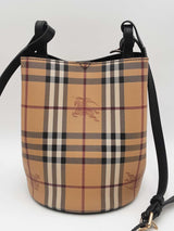 Burberry Haymarket Check Bucket Crossbody Bag Eb0226oxzsa