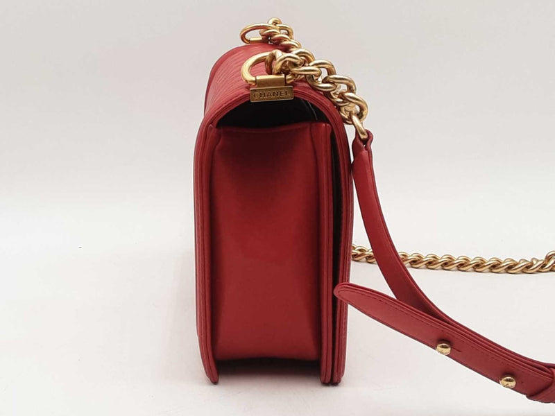 Chanel Large Boy Bag Red Handbag Aa1025ozxzsa