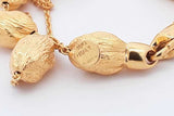 18k Yellow Gold Bracelet & Stud Drop Earrings 14.7 Grams Eb0325lxxzsa