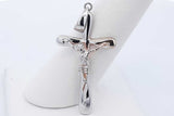 18k White Gold Crucifix Pendant 3 Grams Eb0926oxzde