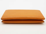 Hermes Calvi Jaune Ambre Yellow Mysore Snap Card Holder Do0325lrxde