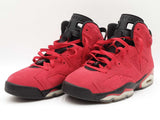 Nike Air Jordan 6 Retro Toro Bravo Red Suede Sneakers Size 10 Us Sd0626rzdu
