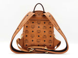 Mcm Mini Stark Side Studs Backpack In Cognac Visetos Coated Canvas Fw0126oexdu