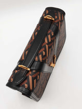 Versace Virtus V Shoulder Bag In La Greca Coated Canvas Fw0726owxdu