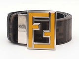 Fendi Logo Reversible Belt Brown Size 42 Aa0526lzxsa