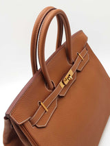 Hermes Birkin 35 Brown Leather Gold Hardware Eb0126llxxzdu