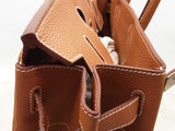 Hermes Birkin Hac 40 Gold Brown Togo Palladium Hardware Duffle Bag Do1025lpzxzde