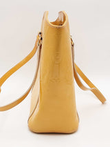 Louis Vuitton Monogram Vernis Yellow Patent Leather Avalon Tote Bag Eb0626oxzsa