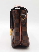 Louis Vuitton Clapton Pm In Damier Ebene Canvas & Magnolia Leather Fw0426pzxdu