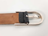 Gucci Micro Guccissima Black Leather Belt Size 110-44 Sd0426crde