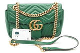 Gucci Gg Marmont Quilted Emerald Green Leather Shoulder Bag Eb0826cxzsa