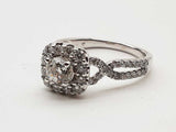 1.45 Cttw 14k White Gold 4.7g Ring Size 9 Do0226llxzde