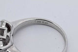 0.8cttw Diamond Ring In 14k White Gold & Platinum 3.2 Grams Size 4.5 Eb0526ixzsa