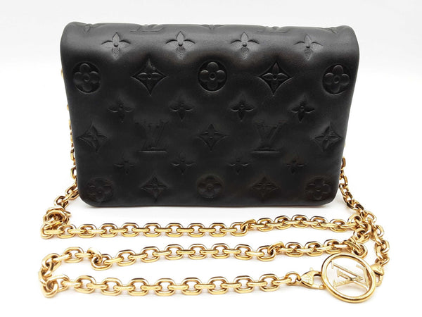Louis Vuitton Coussin Noir Black Monogram Empreinte Leather Crossbody Bag Do0325lxzxde