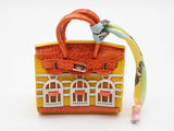 Yellow Orange Building Mini Bag Charm Do0725ede