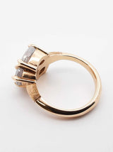 1.51 Cttw "Salt & Pepper" Diamond & 10k Gold Ring 6.2 Gram Size 6.25 Fw0525wwedu