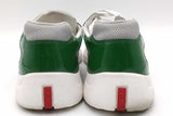 Prada Green Patent Leather & Fabric America's Cup Sneakers Size 11 Eb0826lxzsa
