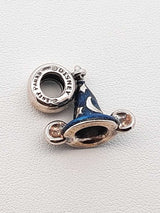 Pandora Sorceror Mickey Hat Charm In Sterling Silver & Enamel 3.6 Gram Fw0625wdu