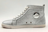 Christian Louboutin Silver Bip Bip Orlato Flat Lurex Sneakers Size 41 Eb125oxzsa