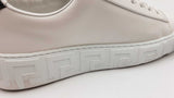 Versace Medusa Smile Sneakers In White Leather Size 40 Fw0626ezdu