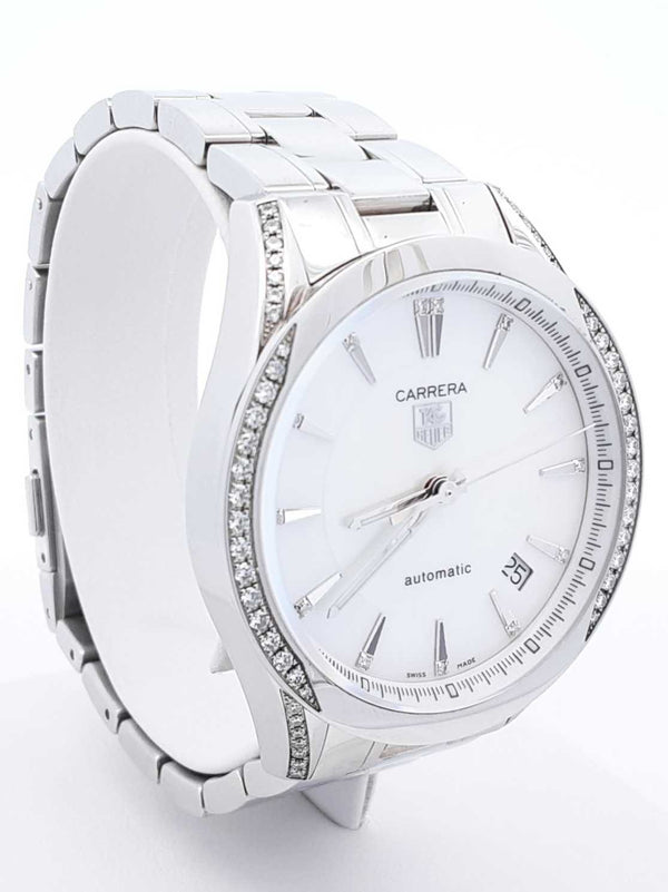 Tag Heuer Carrera Diamond & Stainless Steel 36mm Watch Fw0425lrzxdu